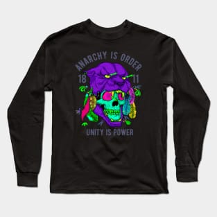 Unity is Power Pantera Skull Long Sleeve T-Shirt